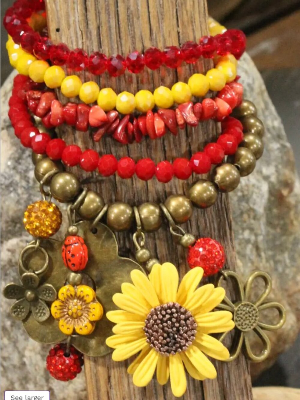 Ladybug Love Bracelet Stack